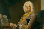 Painting of Handel with Messiah score