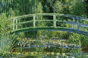 Monet: Water Lilies and Japanese Bridge, 1899